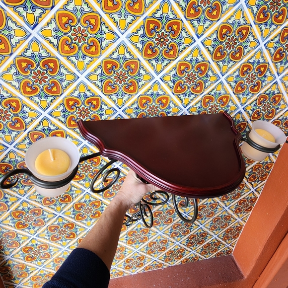 Wall shelf candle holder - Picture 3 of 16